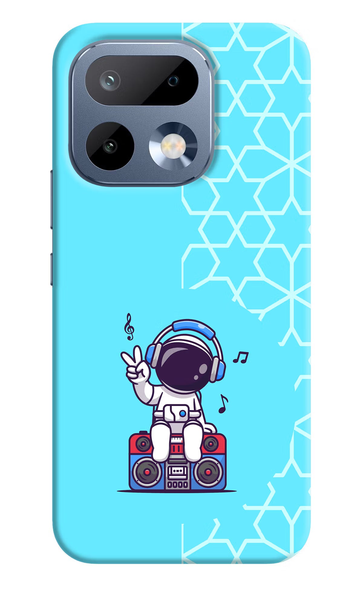 Cute Astronaut Chilling Realme 16 Pro 5G Back Cover