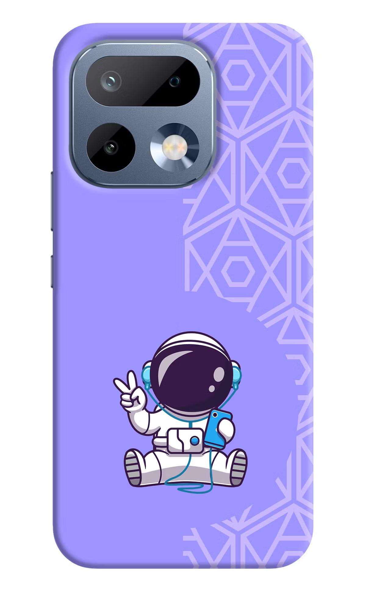 Cute Astronaut Chilling Realme 16 Pro 5G Back Cover