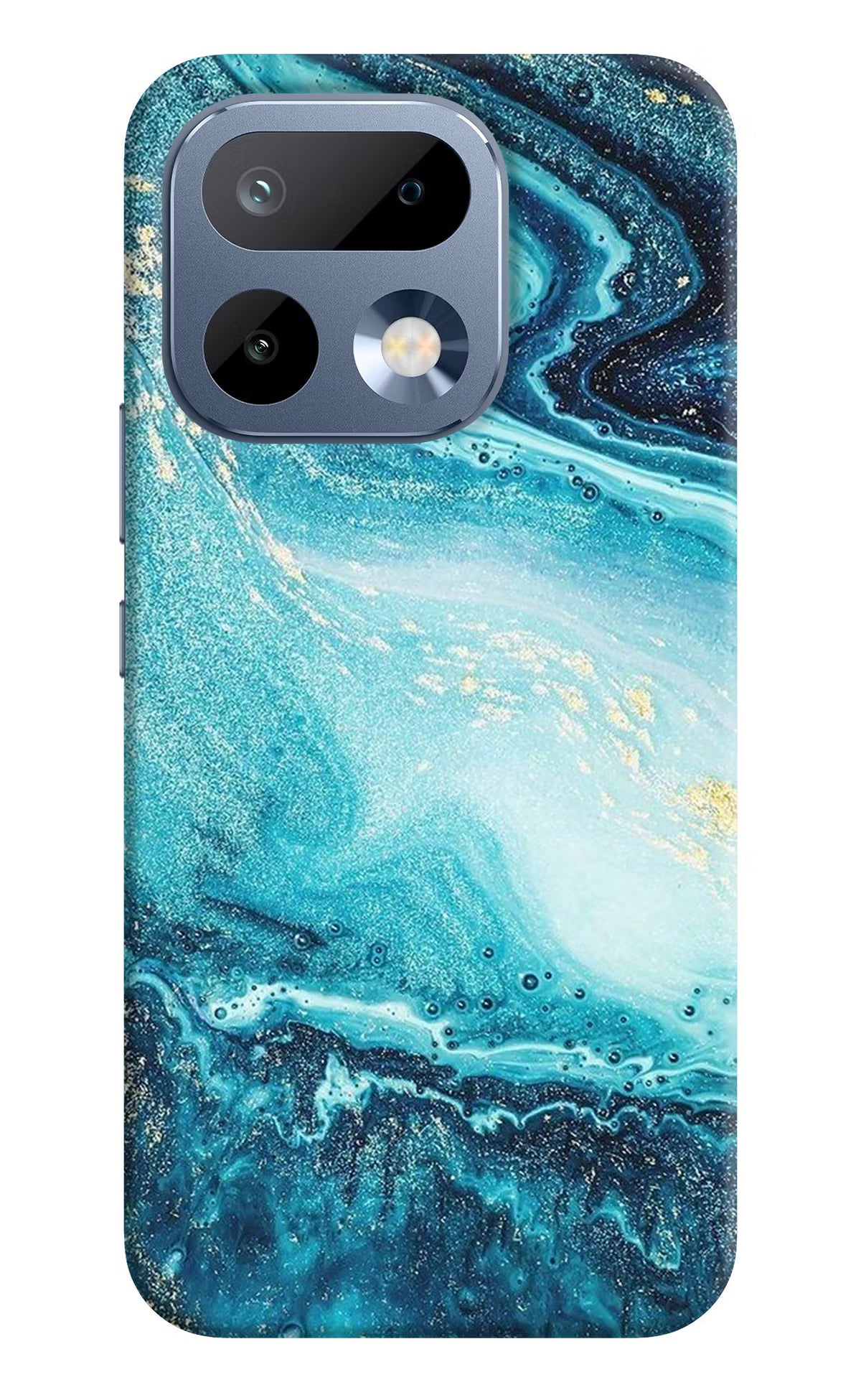Blue Glitter Marble Realme 16 Pro 5G Back Cover