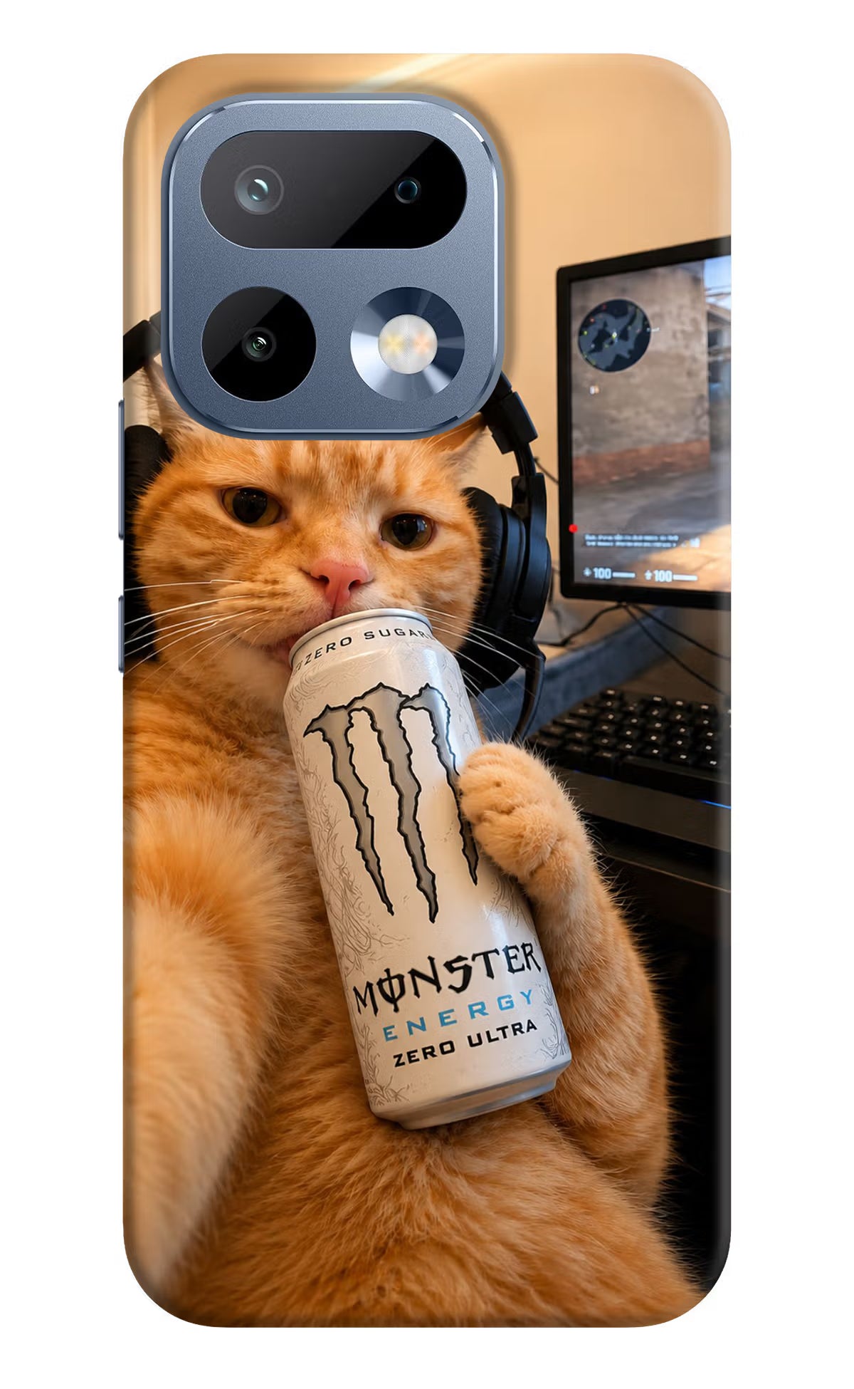 Gamer Cat Energy Realme 16 Pro 5G Back Cover