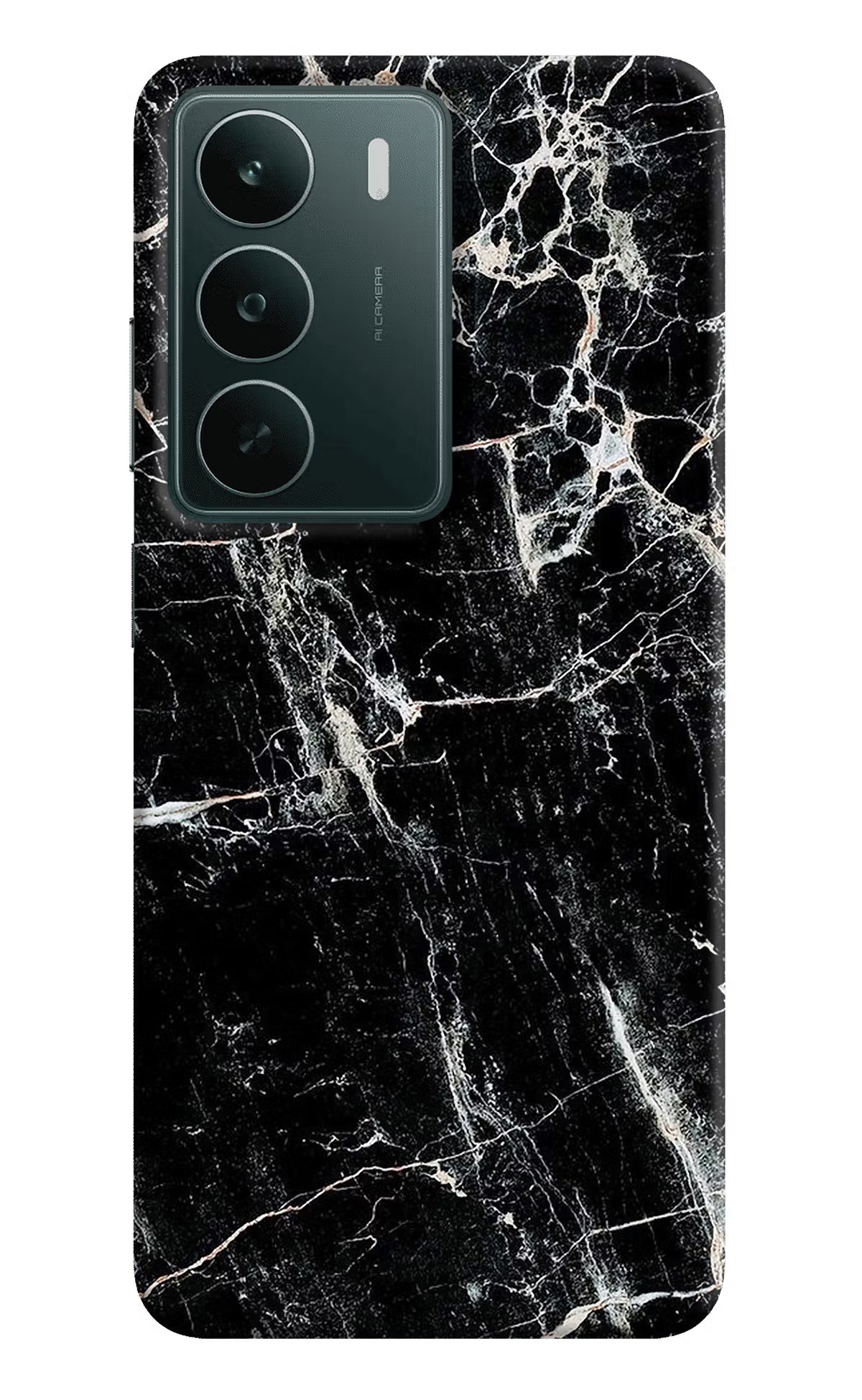 Black Marble Texture Realme C75 5G Back Cover