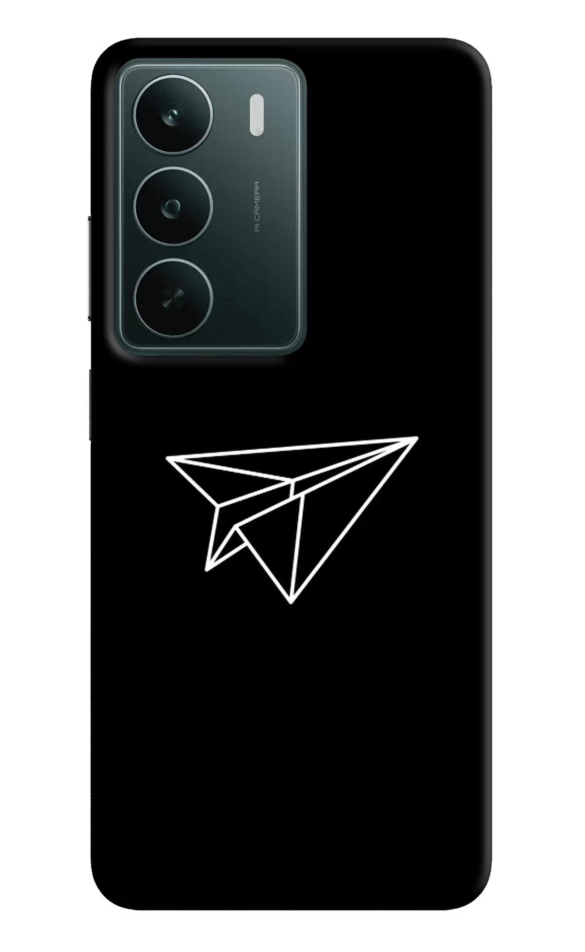Paper Plane White Realme C75 5G Back Cover