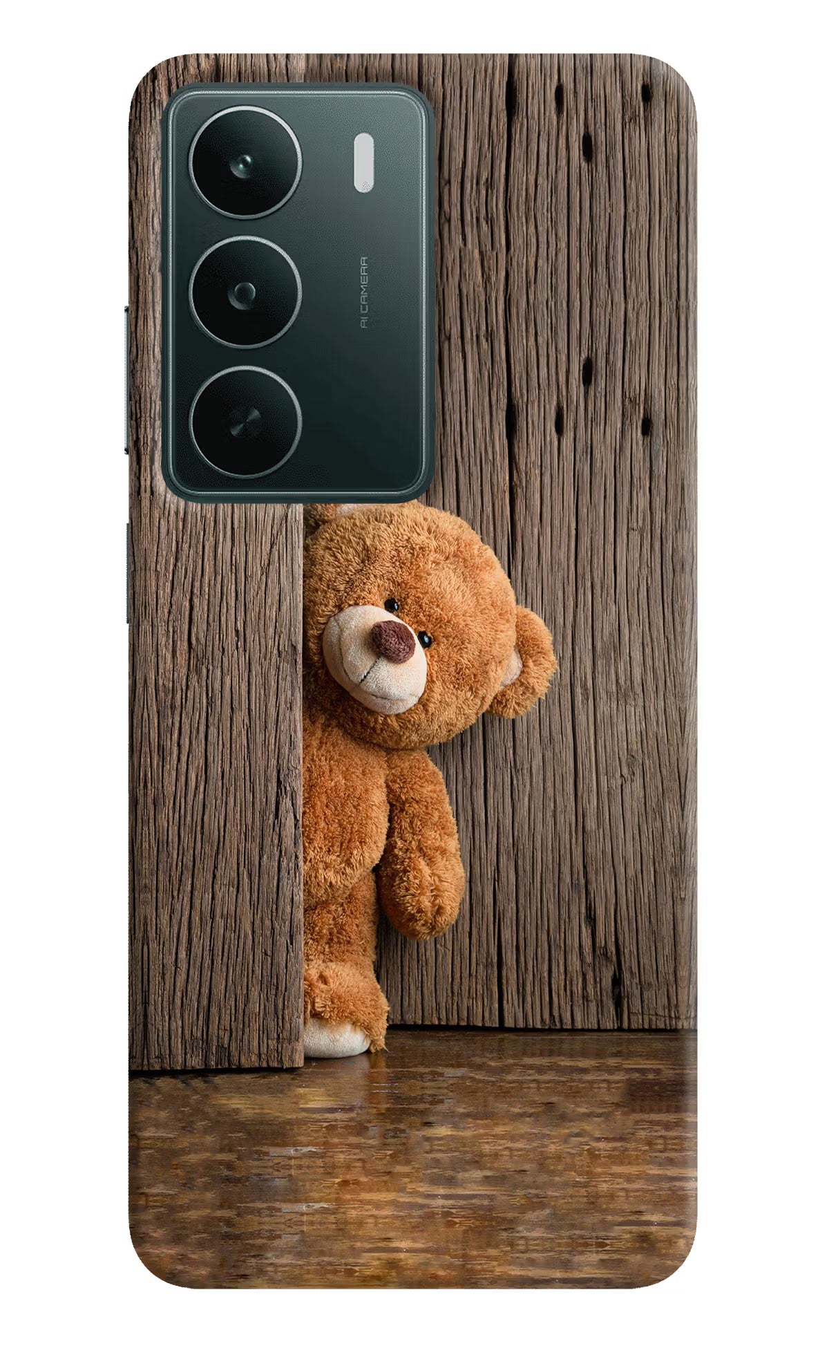 Teddy Wooden Realme C75 5G Back Cover
