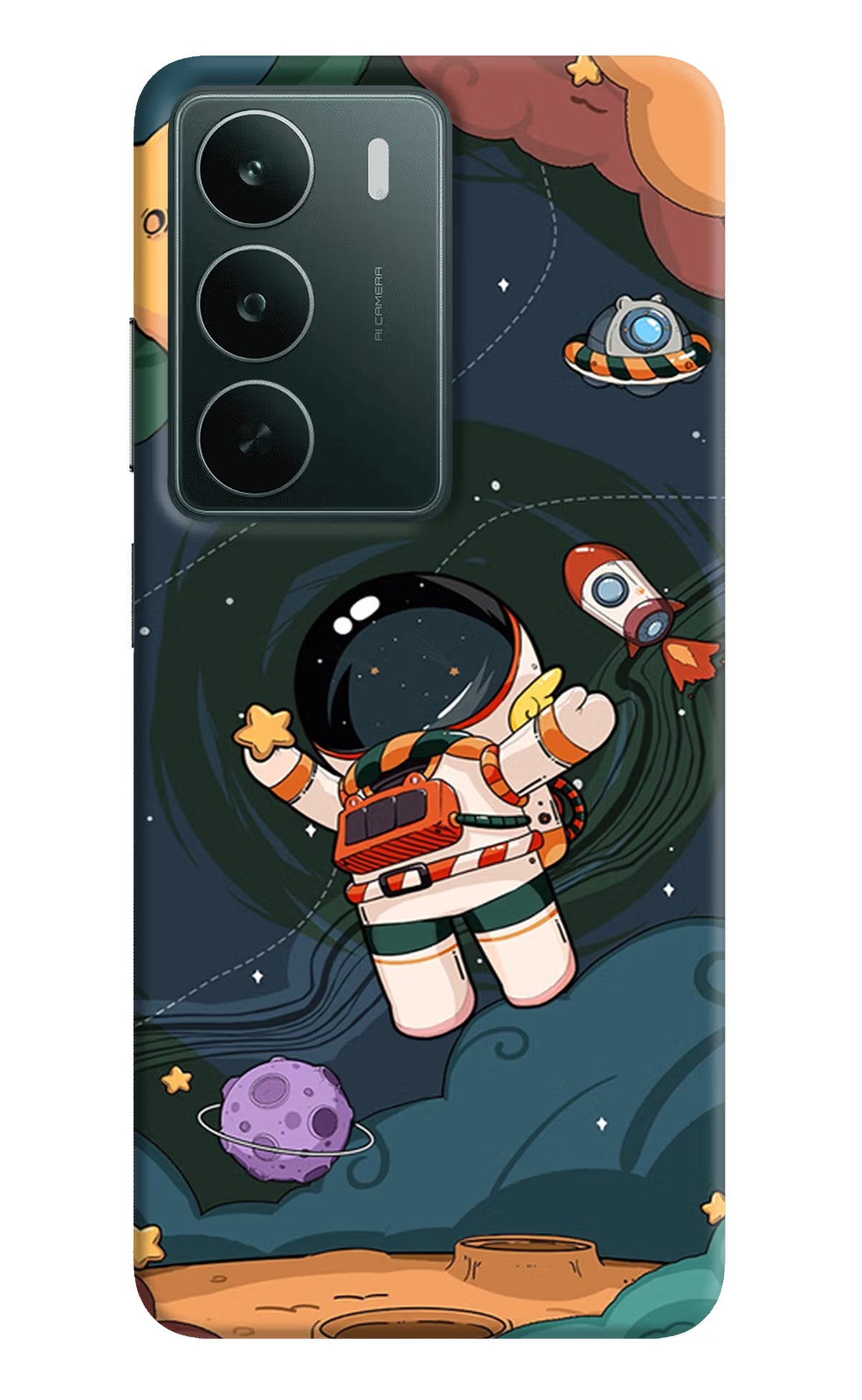 Cartoon Astronaut Realme C75 5G Back Cover