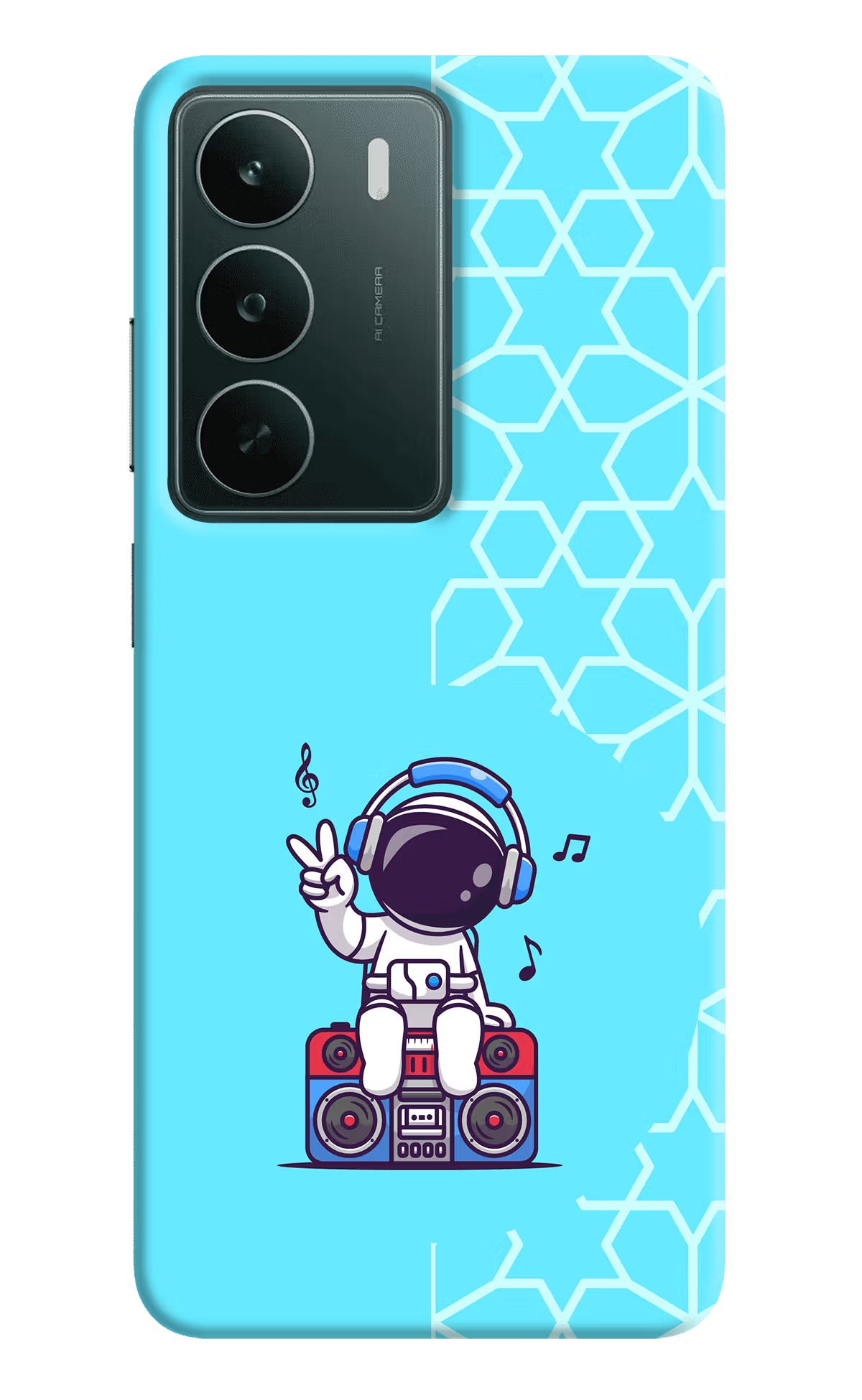 Cute Astronaut Chilling Realme C75 5G Back Cover