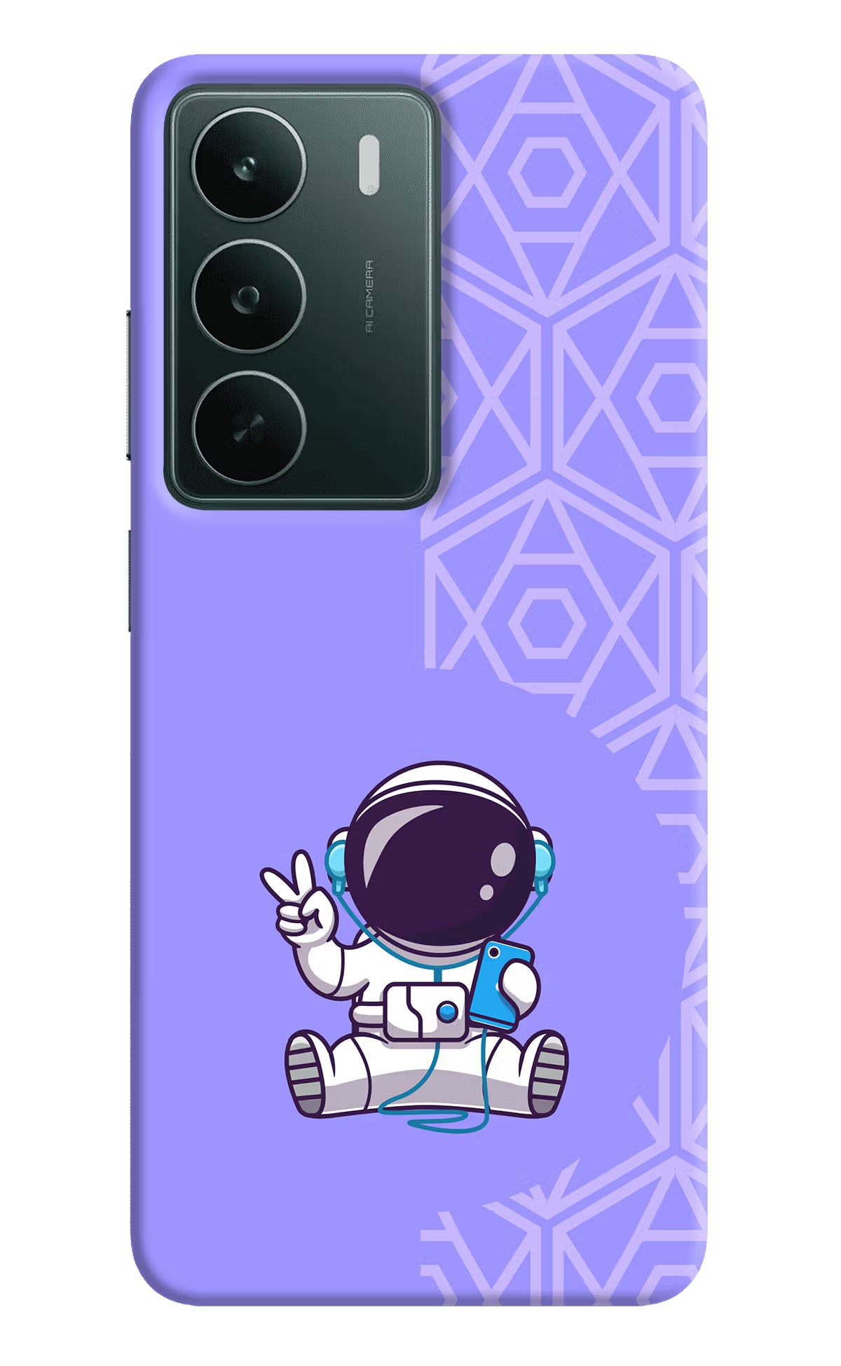 Cute Astronaut Chilling Realme C75 5G Back Cover