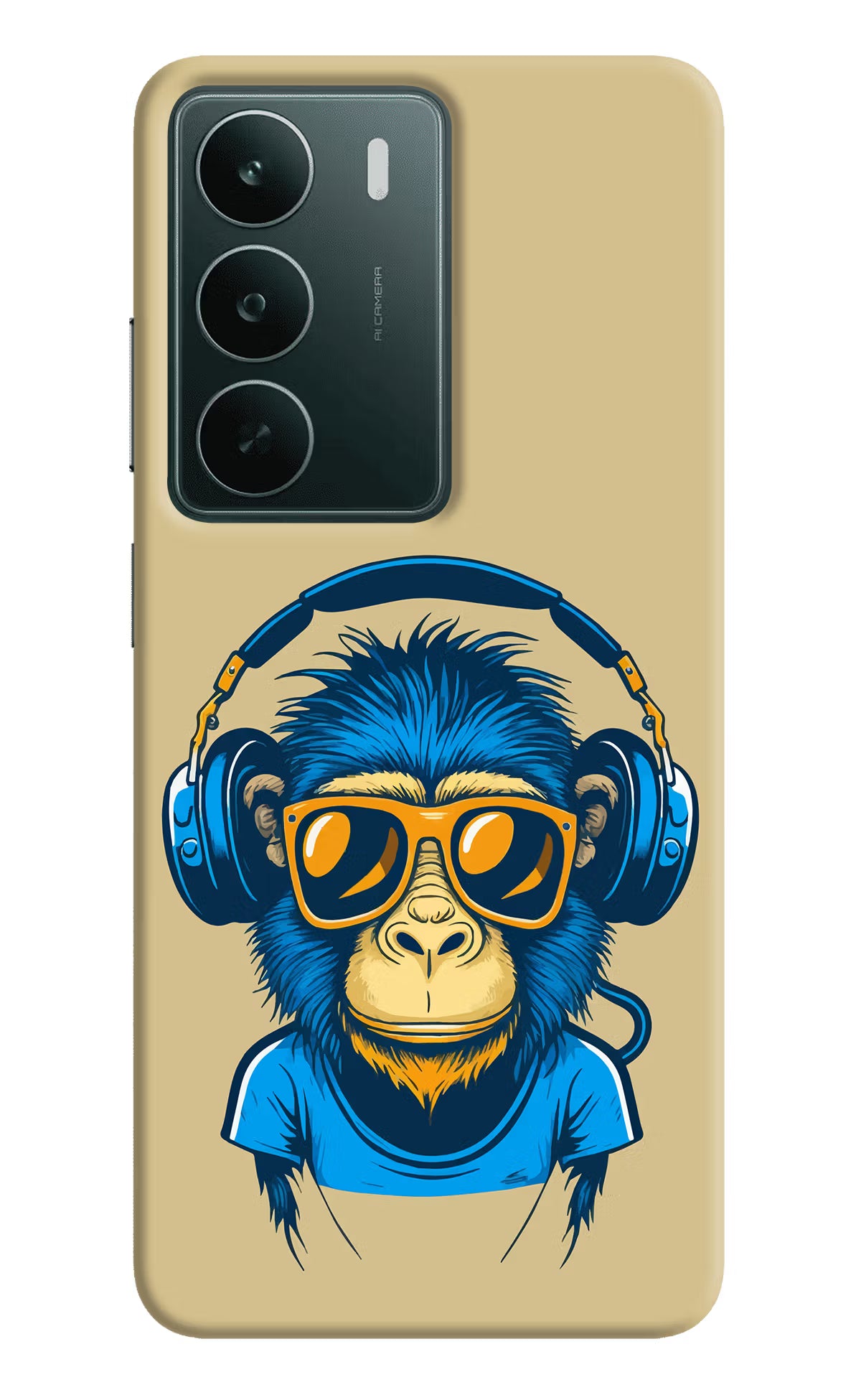 Monkey Headphone Realme C75 5G Back Cover