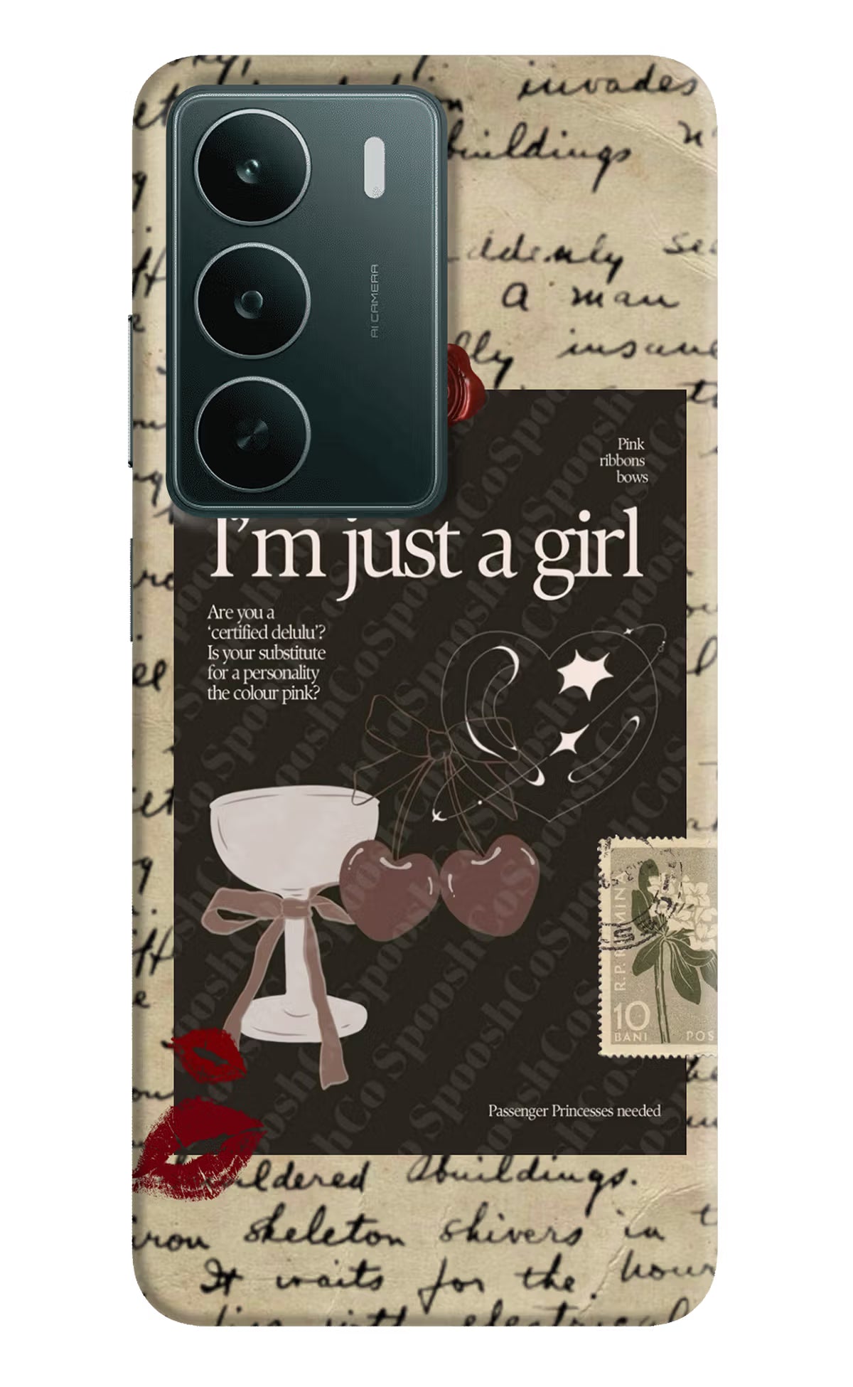 I am just a girl Realme C75 5G Back Cover