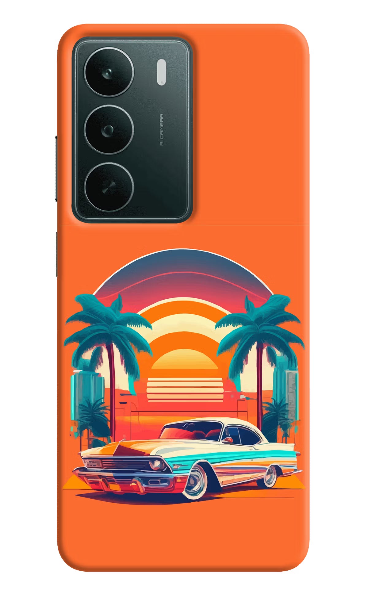 Palm Drive 80s Realme C75 5G Back Cover