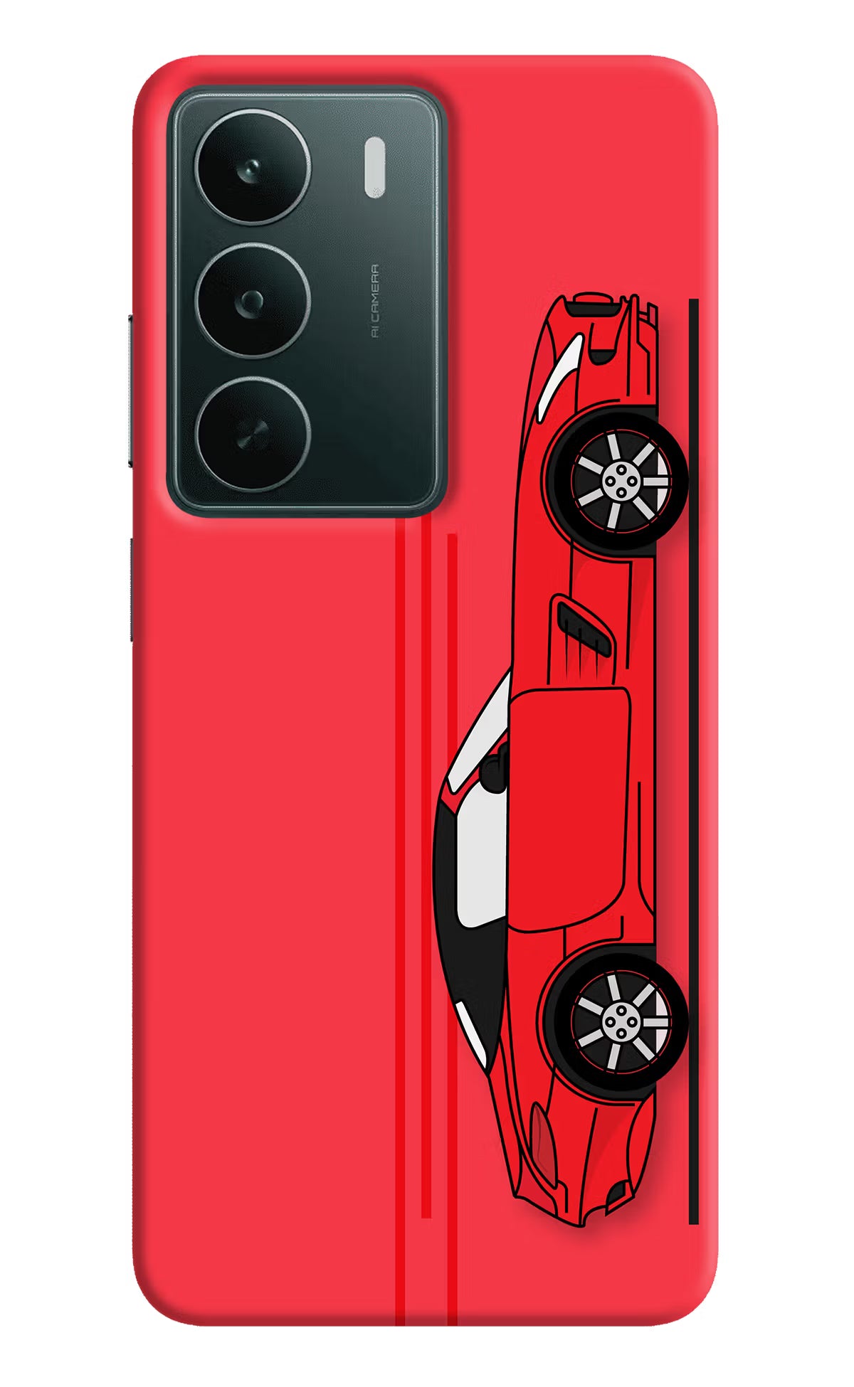 Red Velocity Realme C75 5G Back Cover