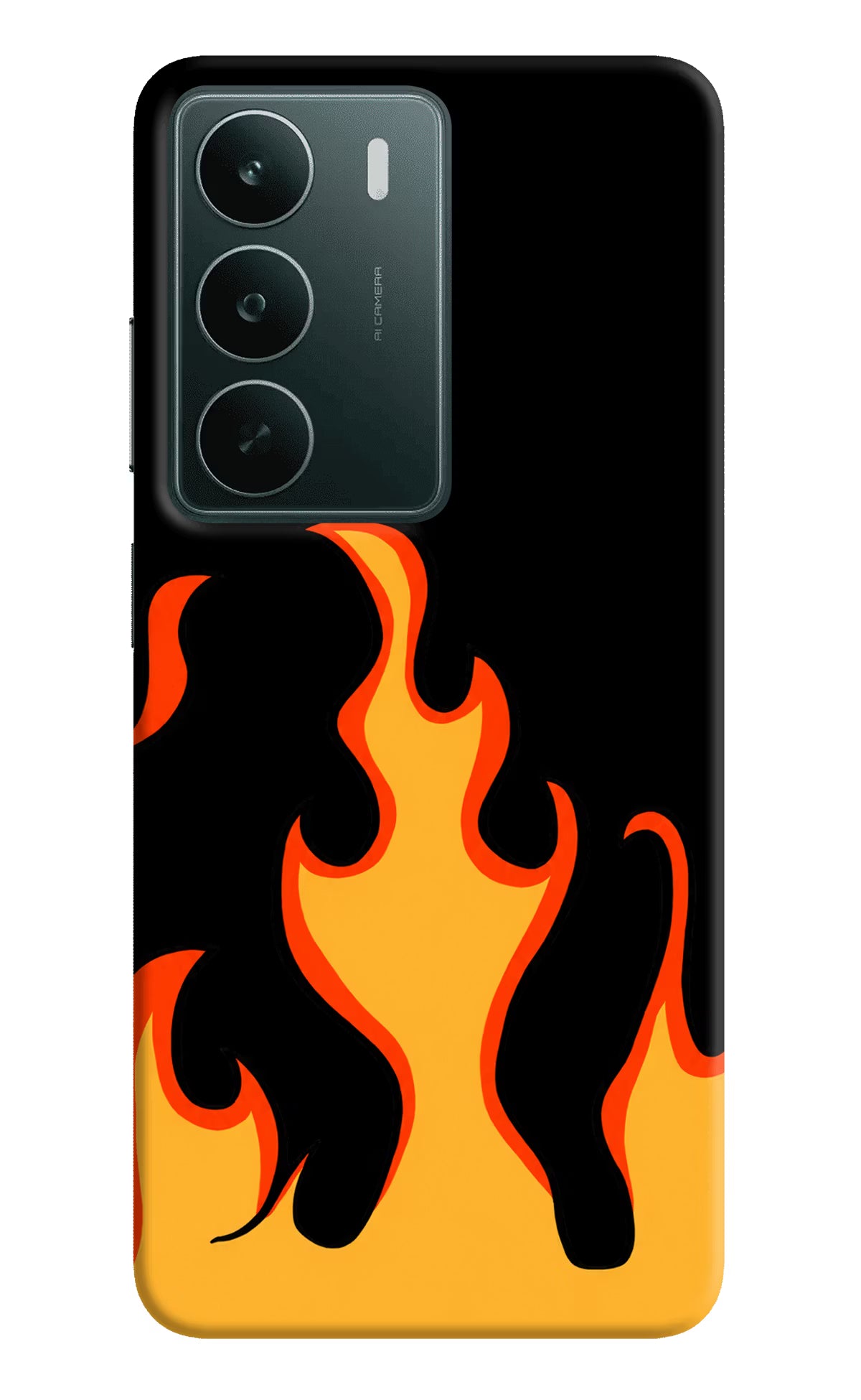 Fired Up – Black Realme C75 5G Back Cover