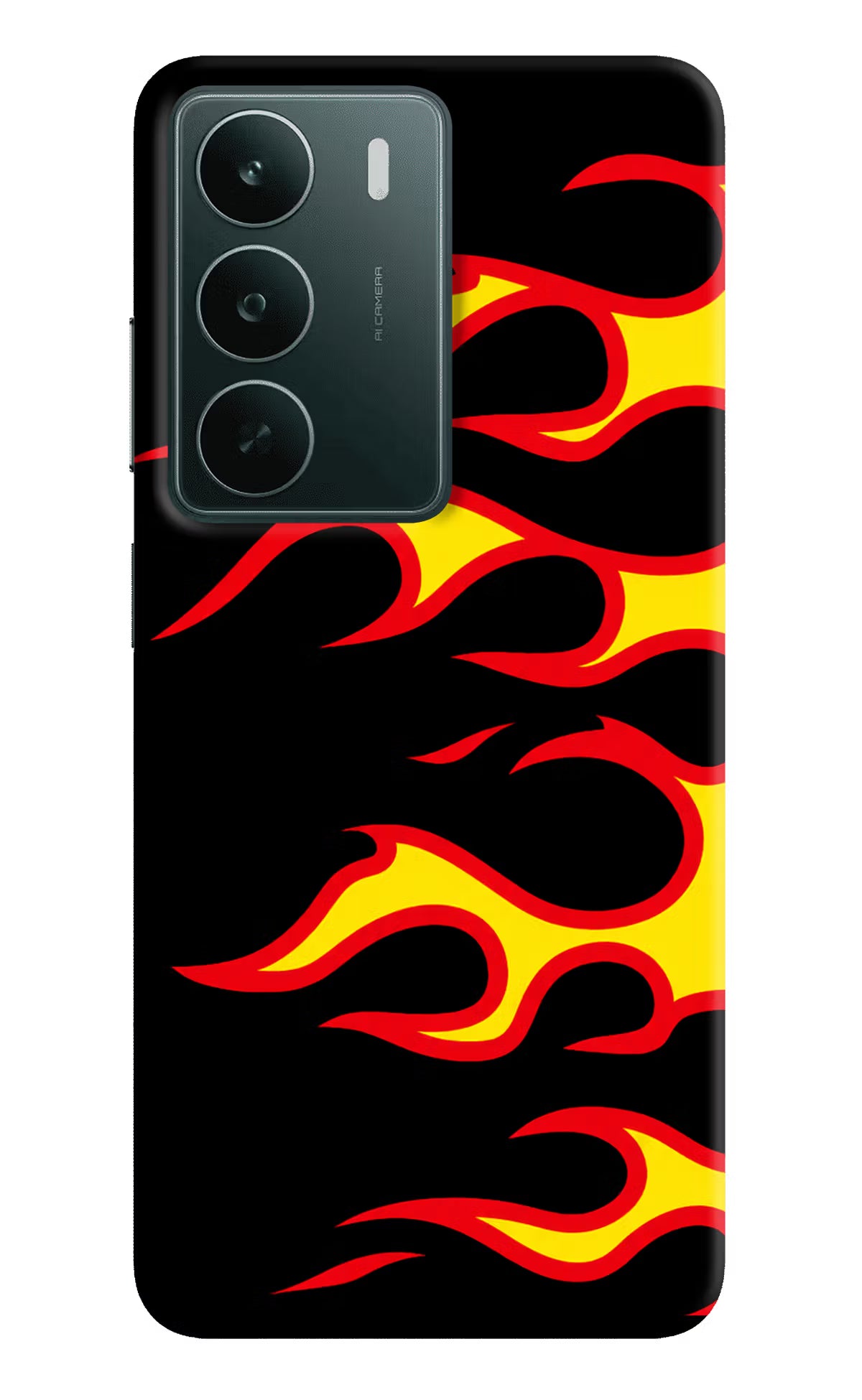 Side Sweep Flames Realme C75 5G Back Cover