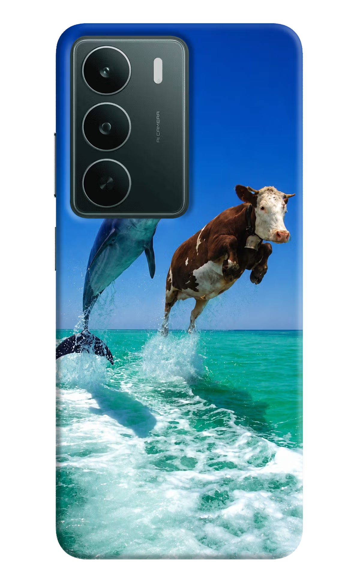 Dolphin vs Cow Realme C75 5G Back Cover