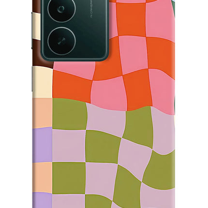 Wavy Grid Realme C75 5G Hard Case Back Cover by Casekaro