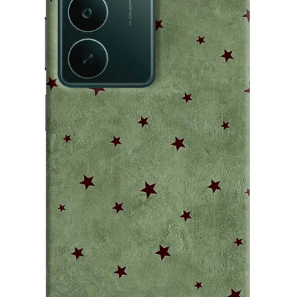 Green Stars Realme C75 5G Hard Case Back Cover by Casekaro
