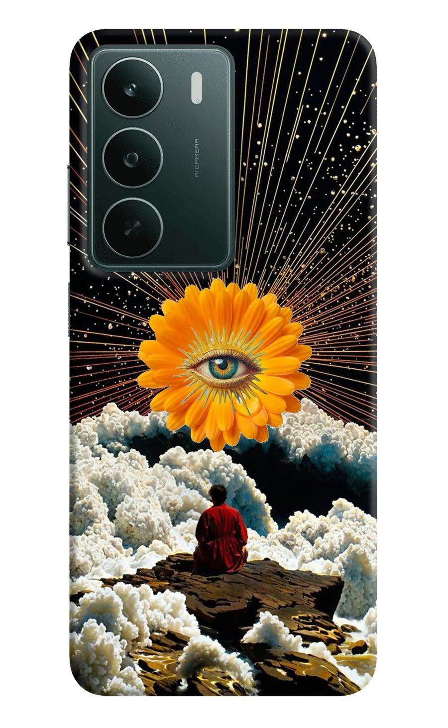 Cosmic Flower Realme C75 5G Back Cover, Hard case