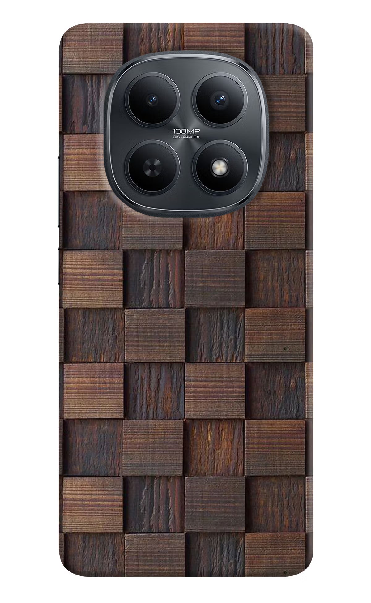 Wooden Cube Design Redmi Note 15 5G Back Cover