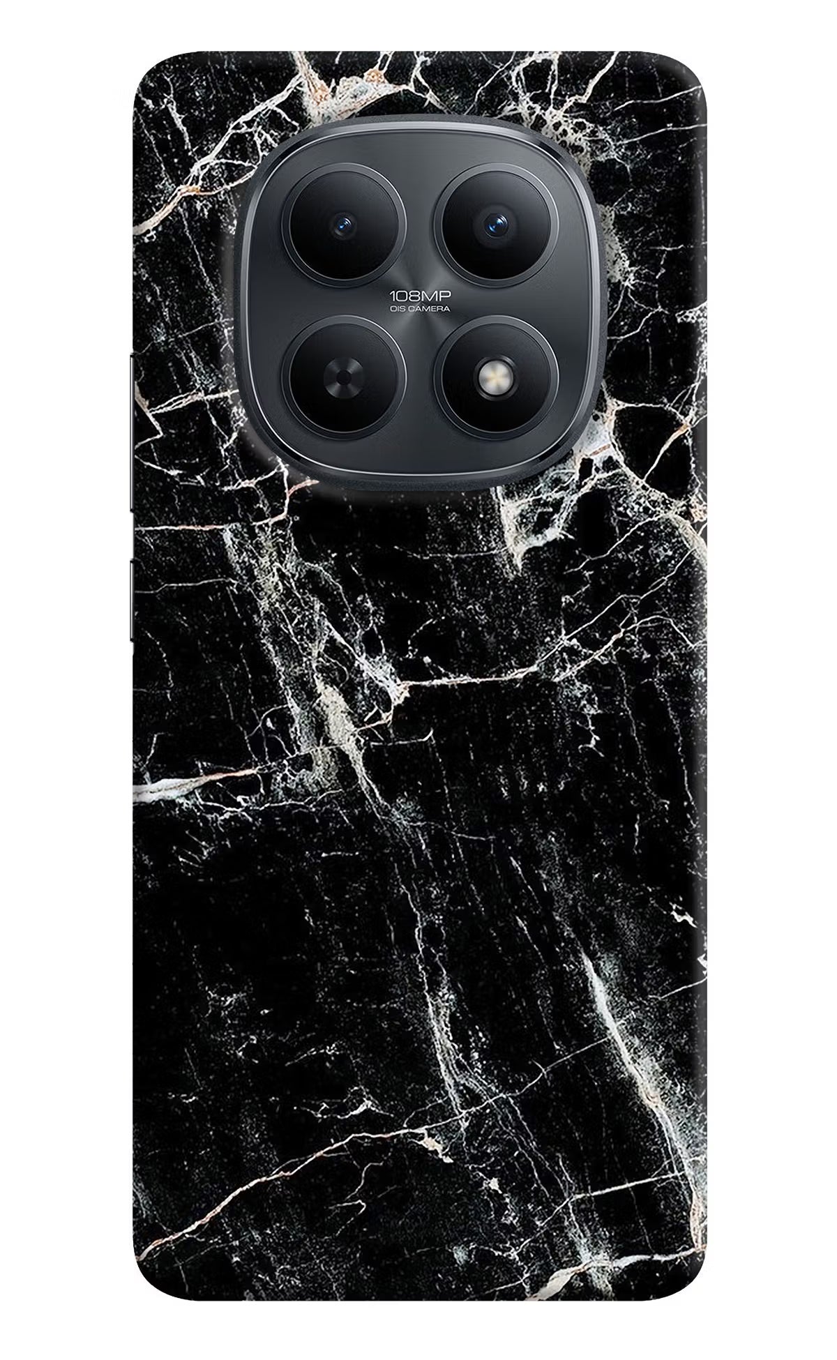 Black Marble Texture Redmi Note 15 5G Back Cover