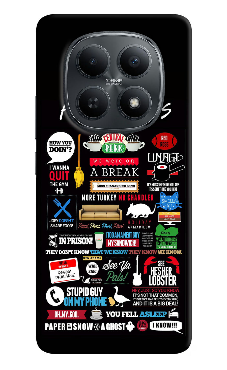 FRIENDS Redmi Note 15 5G Back Cover, Hard case