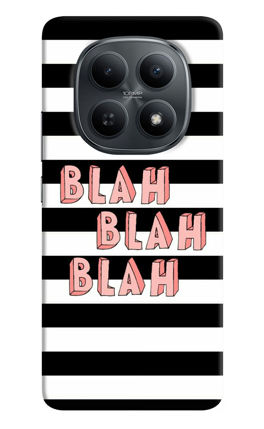 Blah Blah Blah Redmi Note 15 5G Back Cover, Hard case