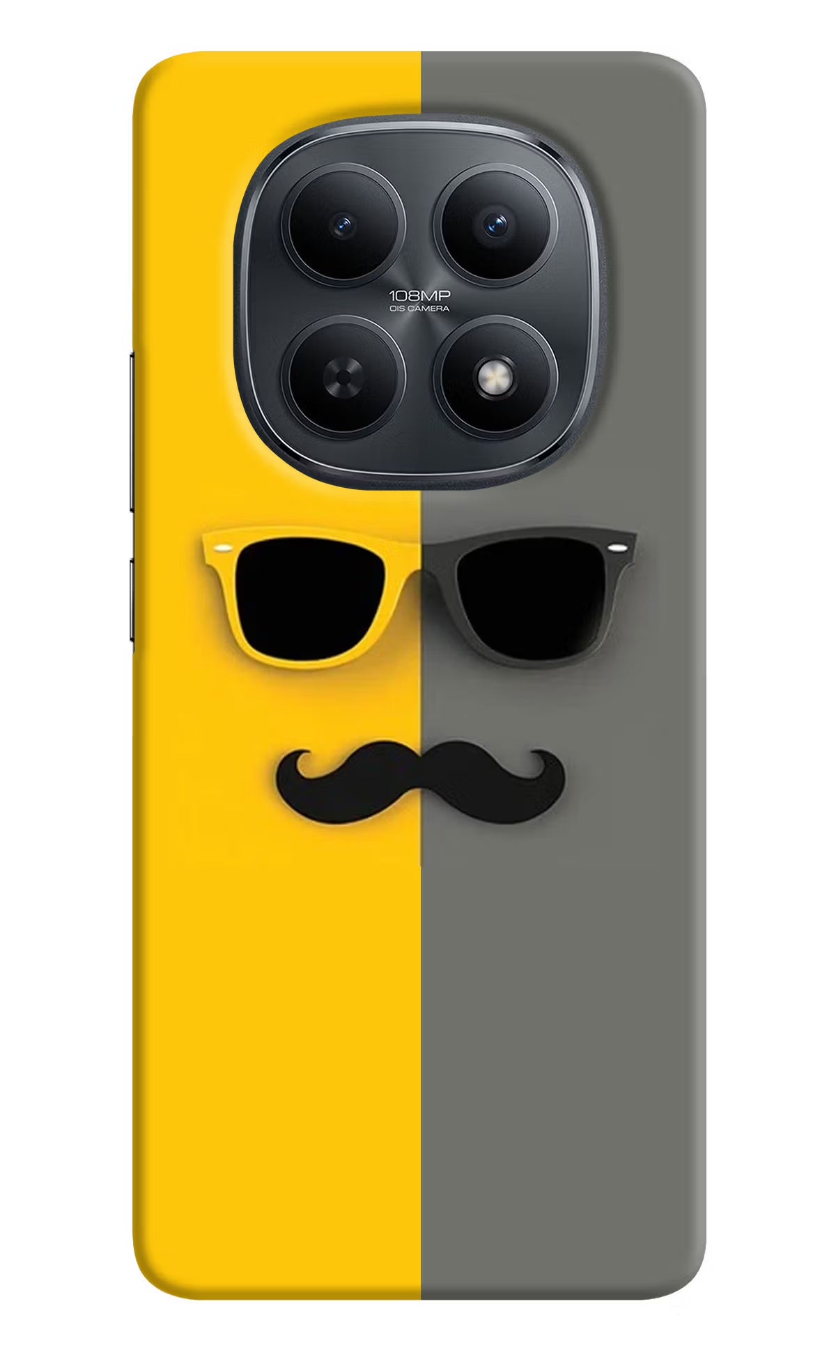 Sunglasses with Mustache Redmi Note 15 5G Back Cover