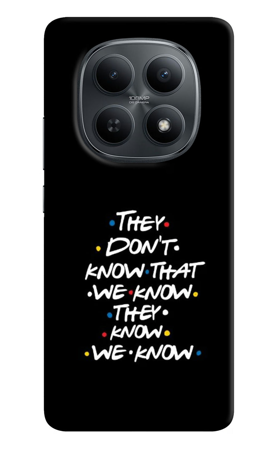 FRIENDS Dialogue Redmi Note 15 5G Back Cover, Hard case