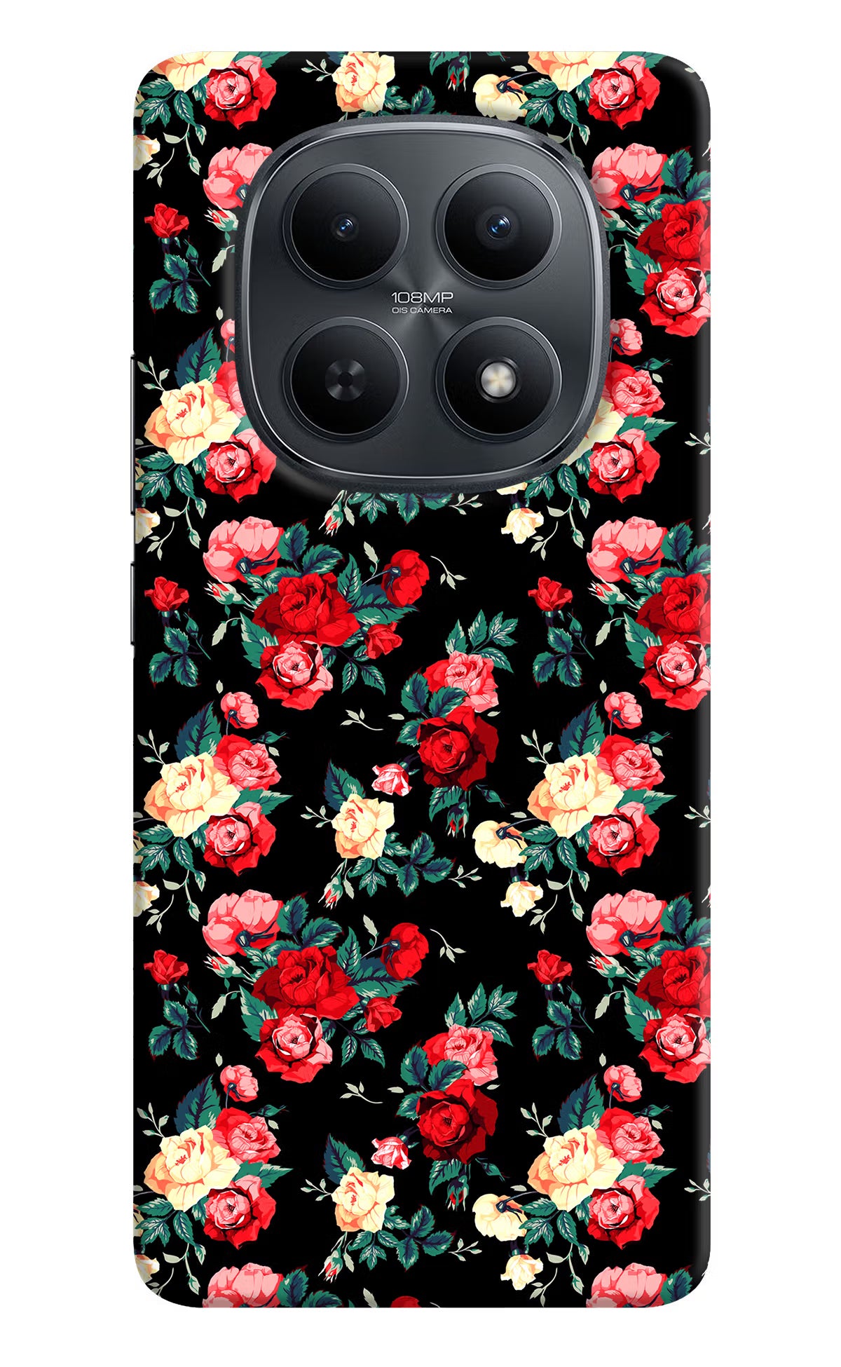 Rose Pattern Redmi Note 15 5G Back Cover