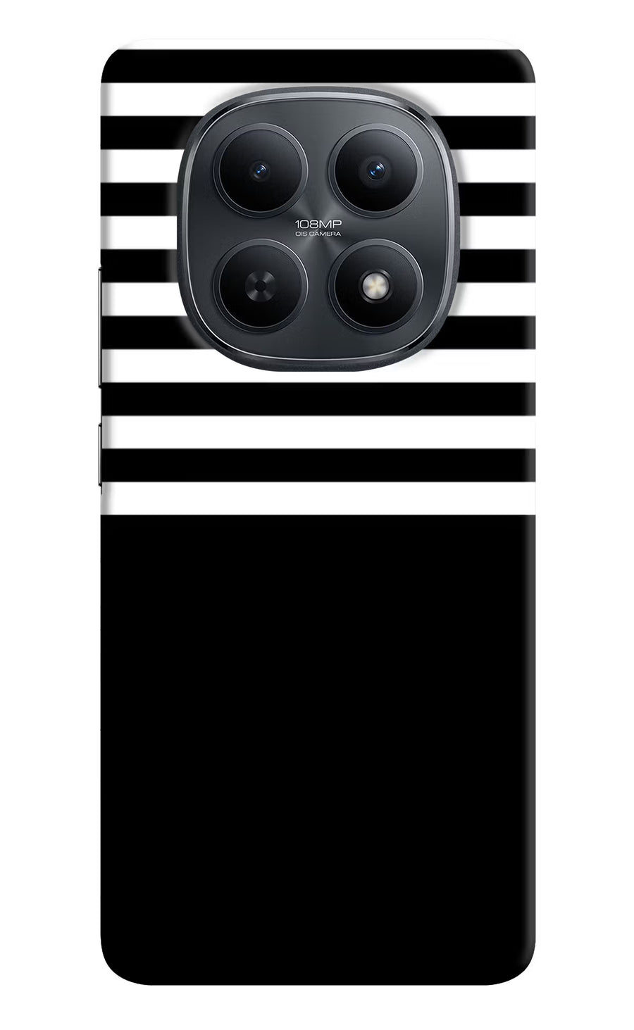 Black and White Print Redmi Note 15 5G Back Cover, Hard case