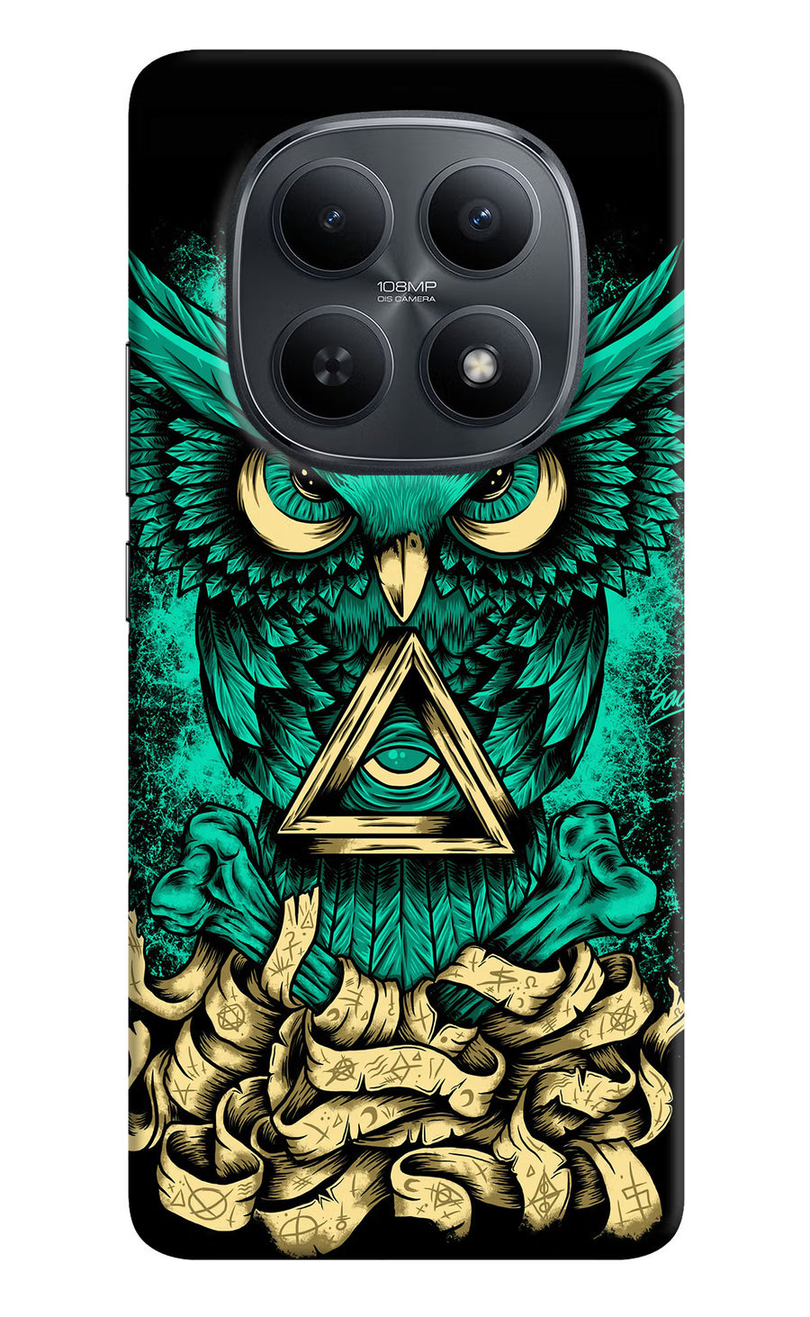 Green Owl Redmi Note 15 5G Back Cover, Hard case