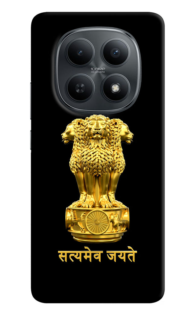 Satyamev Jayate Golden Redmi Note 15 5G Hard Case Back Cover by Casekaro