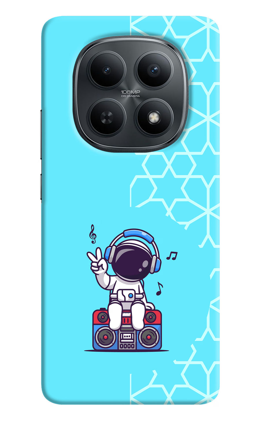 Cute Astronaut Chilling Redmi Note 15 5G Back Cover, Hard case