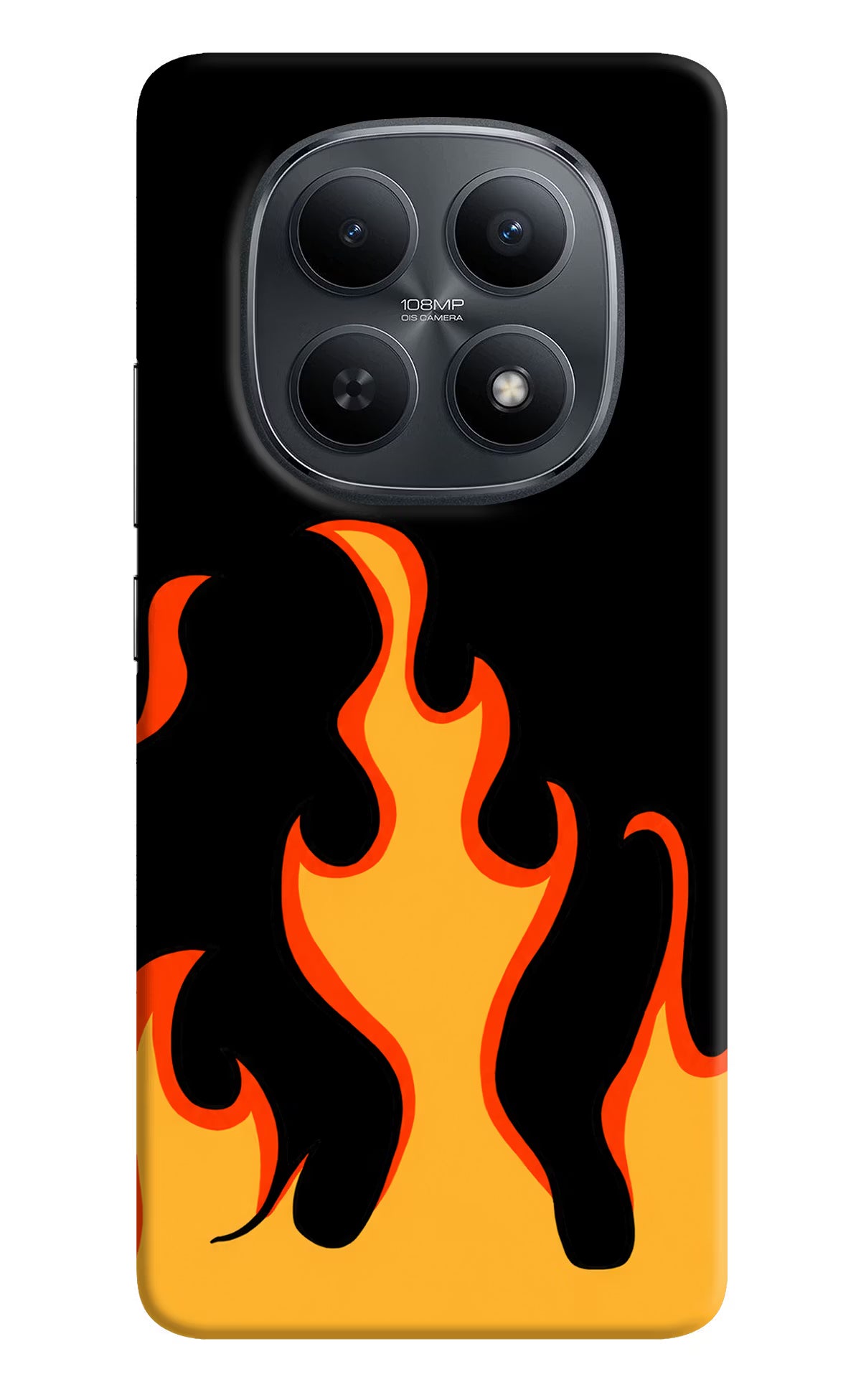 Fired Up – Black Redmi Note 15 5G Back Cover