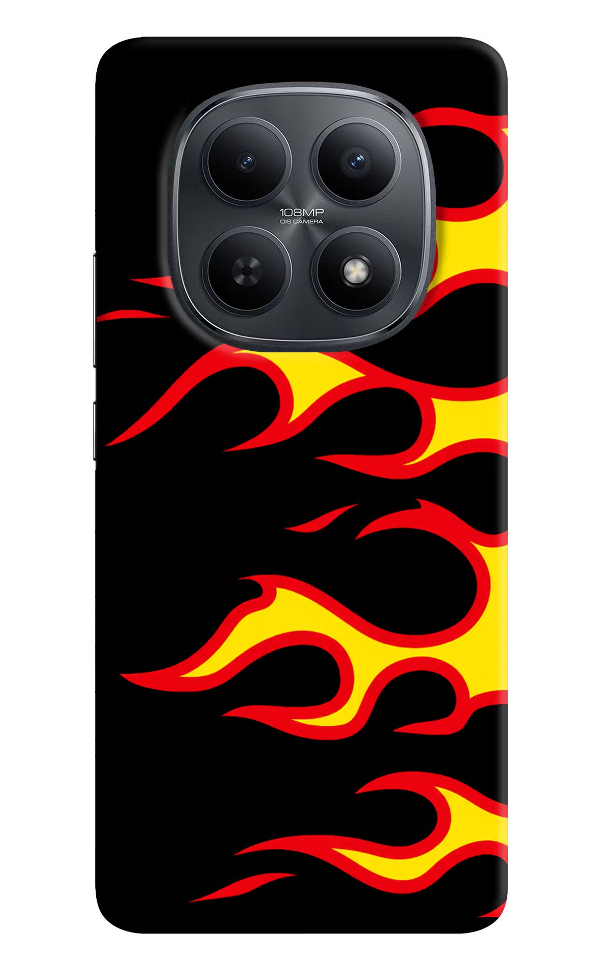 Side Sweep Flames Redmi Note 15 5G Back Cover