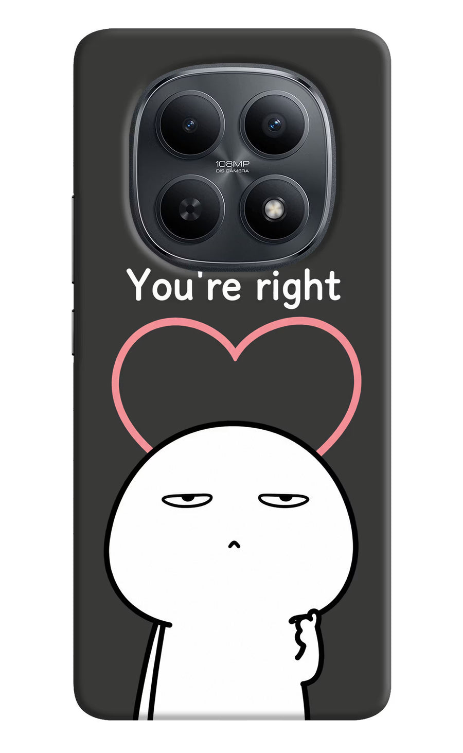 You're Right Redmi Note 15 5G Back Cover, Hard case