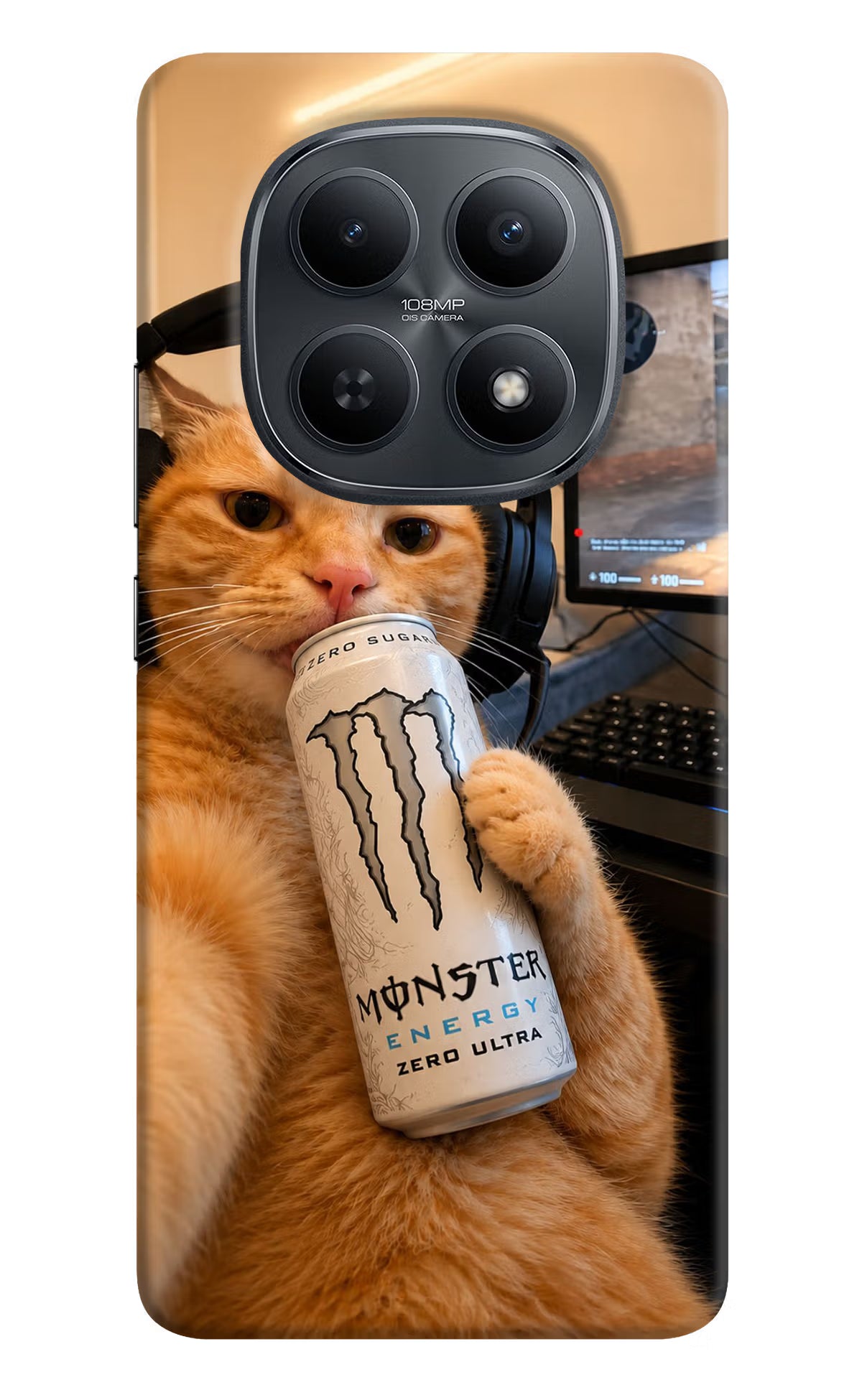 Gamer Cat Energy Redmi Note 15 5G Back Cover