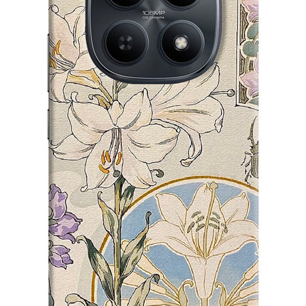 White Lily Redmi Note 15 5G Hard Case Back Cover by Casekaro