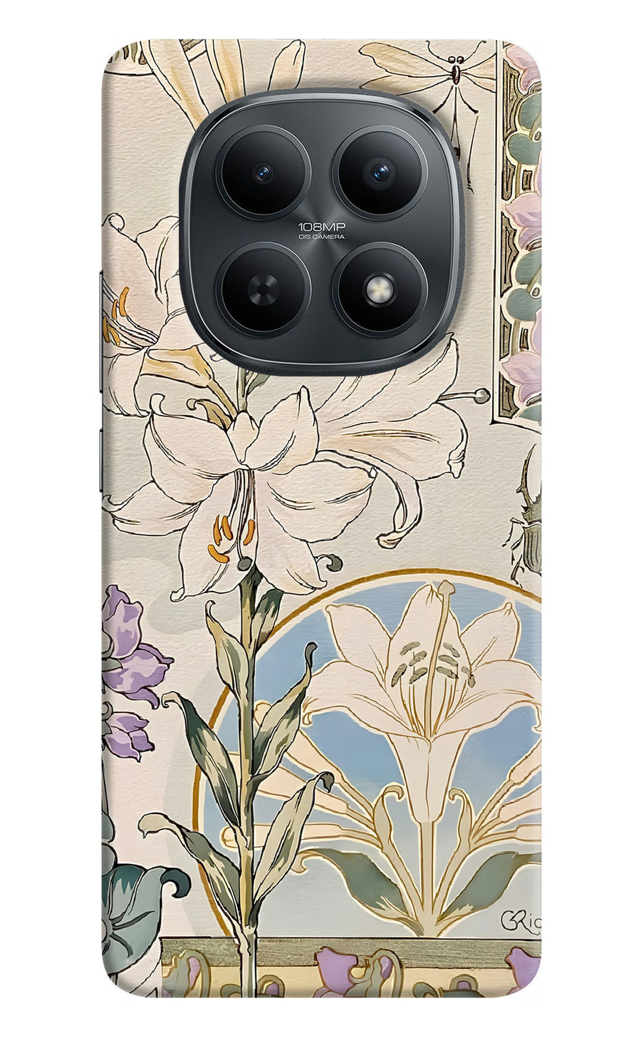 White Lily Redmi Note 15 5G Back Cover, Hard case