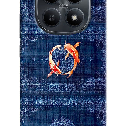 Koi Blue Redmi Note 15 5G Hard Case Back Cover by Casekaro