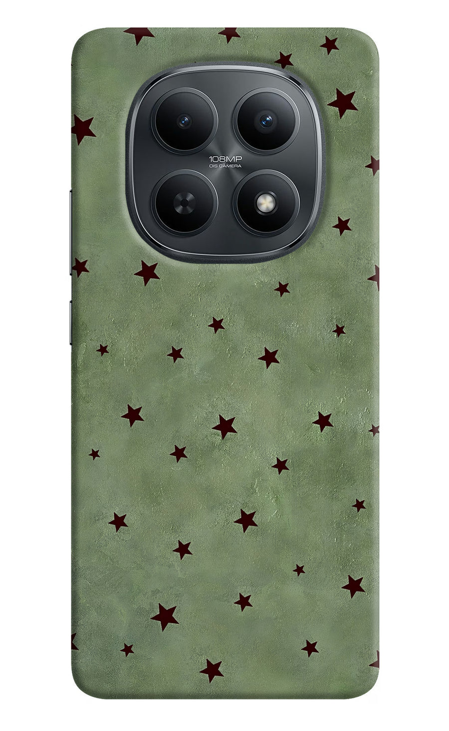 Green Stars Redmi Note 15 5G Back Cover, Hard case