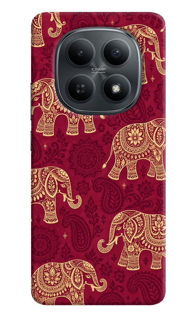 Maroon Elephant Redmi Note 15 5G Hard Case Back Cover by Casekaro