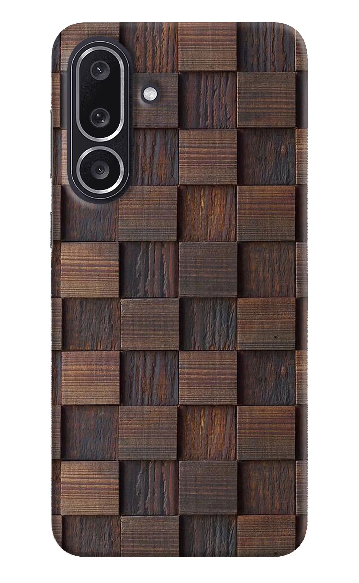 Wooden Cube Design Samsung M36 5G Back Cover