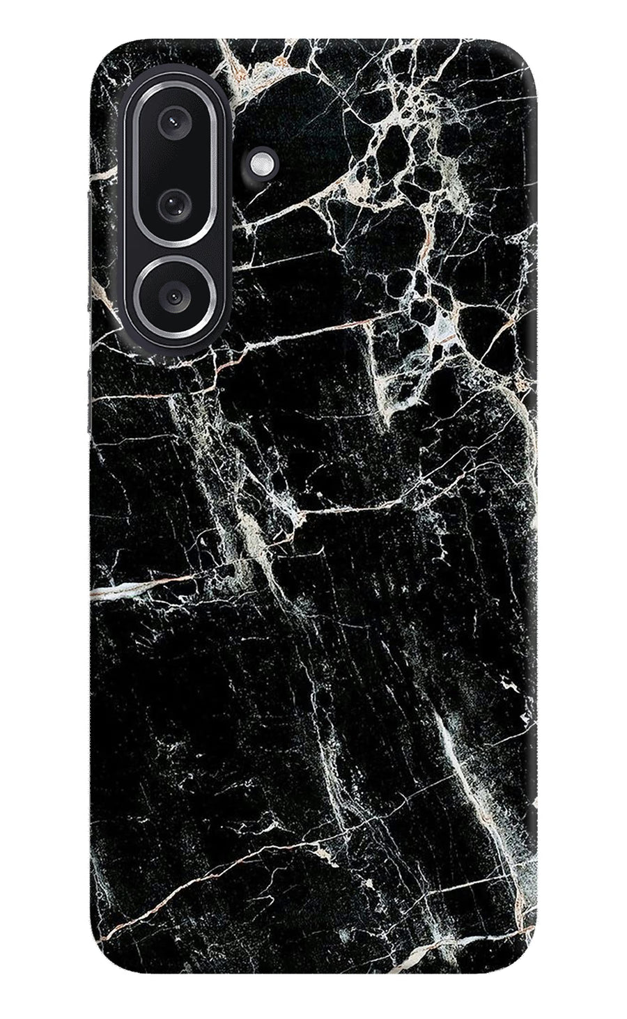 Black Marble Texture Samsung M36 5G Back Cover, Hard case