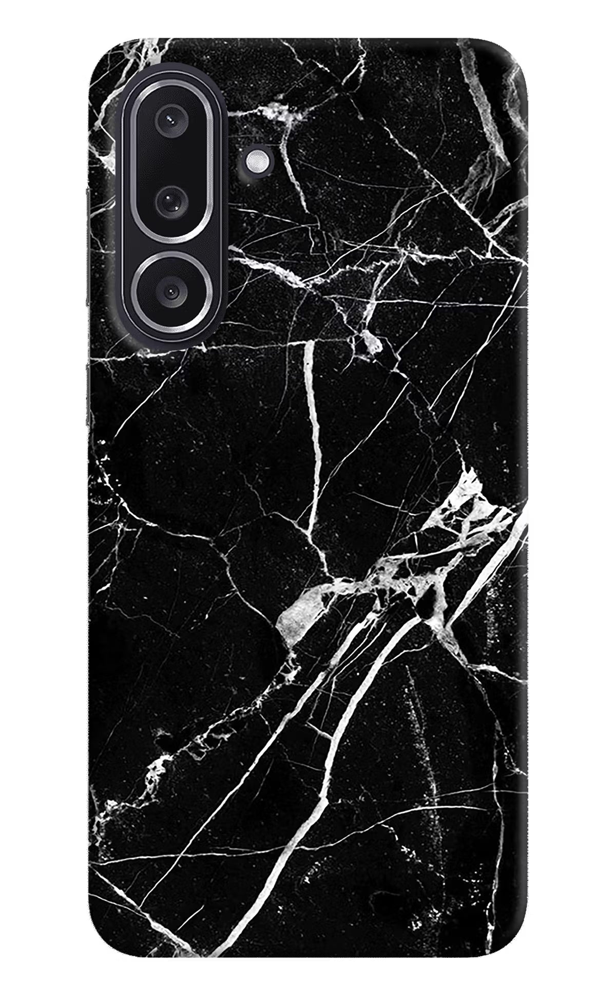 Black Marble Pattern Samsung M36 5G Back Cover