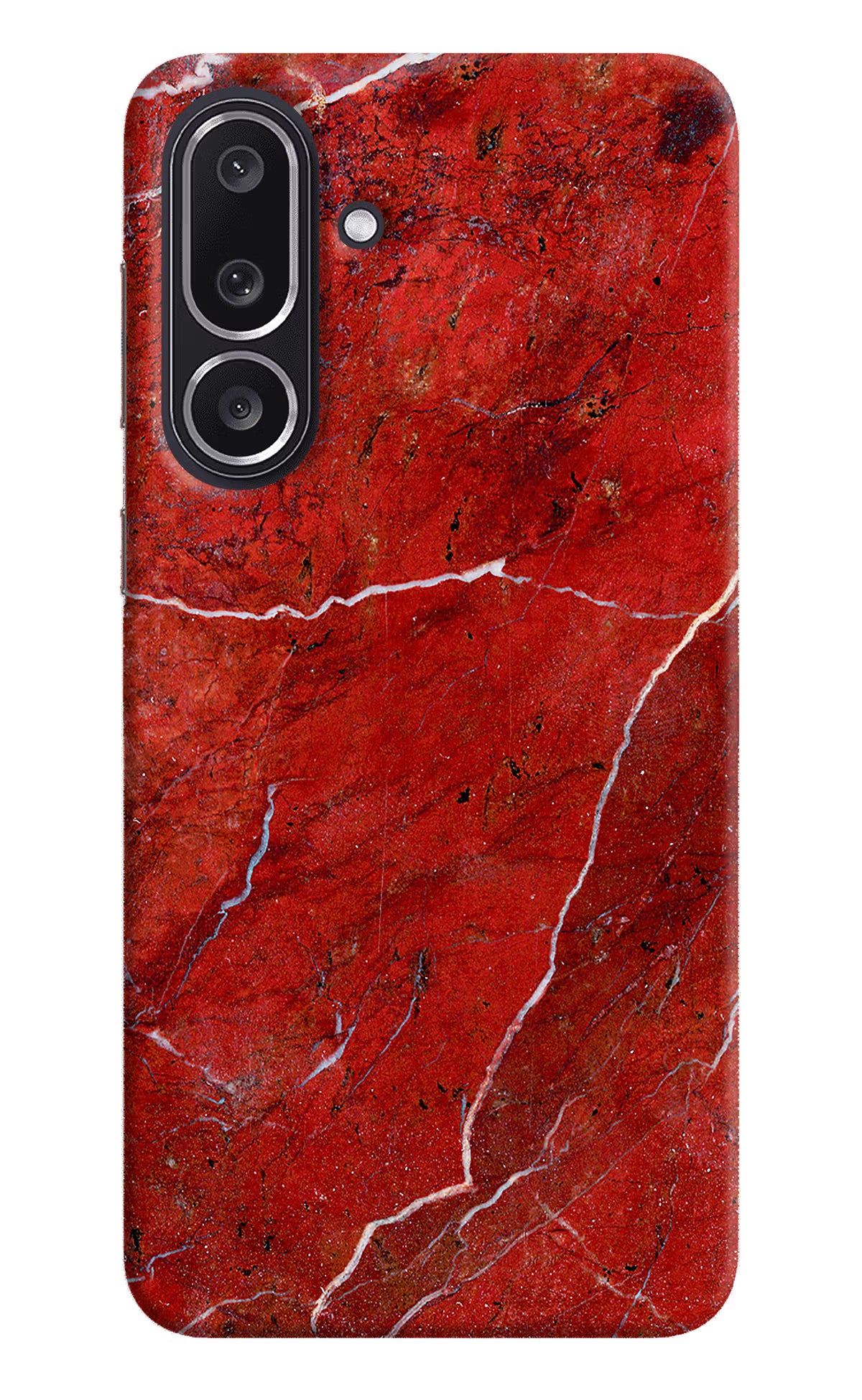 Red Marble Design Samsung M36 5G Back Cover