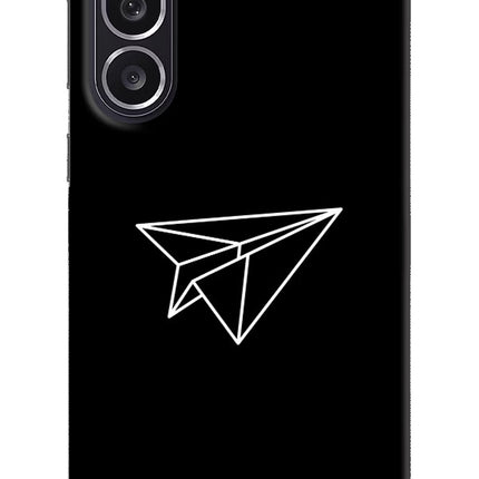 Paper Plane White Samsung M36 5G Hard Case Back Cover by Casekaro