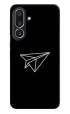Paper Plane White Samsung M36 5G Hard Case Back Cover by Casekaro