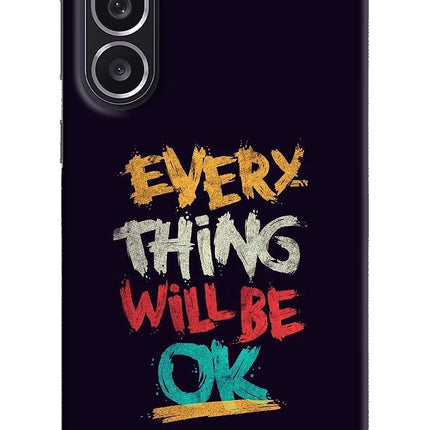 Everything Will Be Ok Samsung M36 5G Hard Case Back Cover by Casekaro