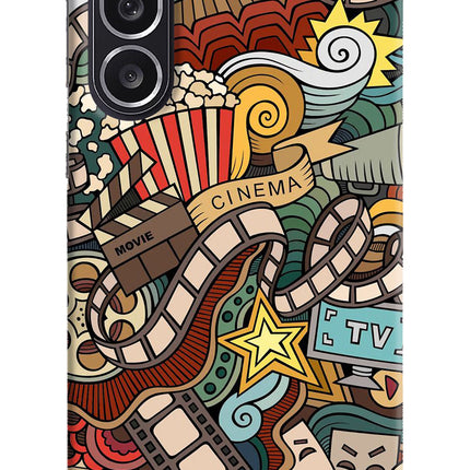 Cinema Abstract Samsung M36 5G Hard Case Back Cover by Casekaro