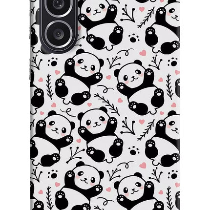 Cute Panda Samsung M36 5G Hard Case Back Cover by Casekaro
