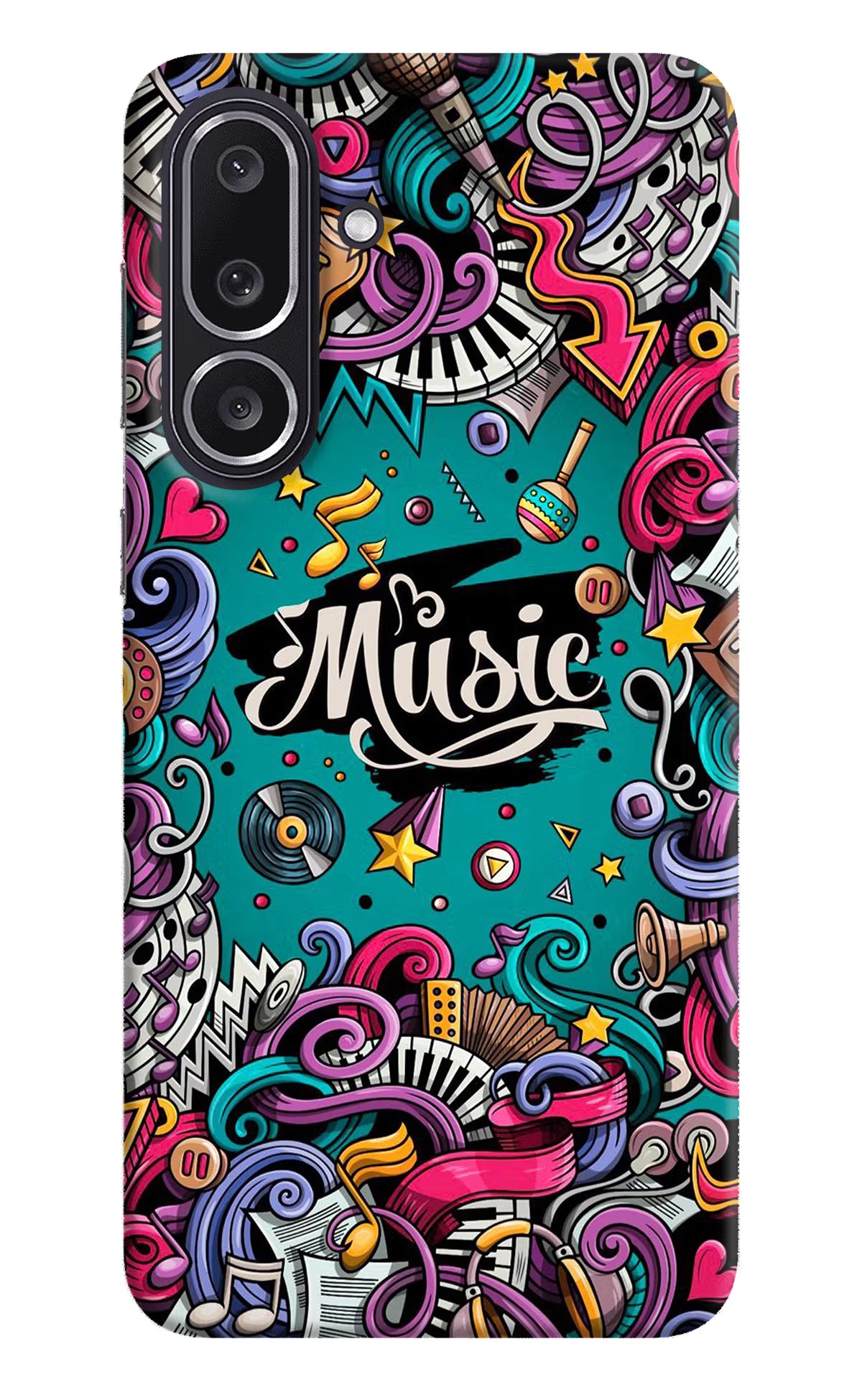 Music Graffiti Samsung M36 5G Back Cover